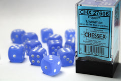 Chessex - Frosted 16mm d6 Dice Block™ (12 dice)