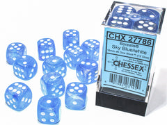 Chessex - Borealis 16mm d6 Dice Block™ (12 dice)