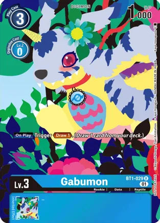 BT01-029 R Gabumon - BT1-029 (Reprint Floral Fun)