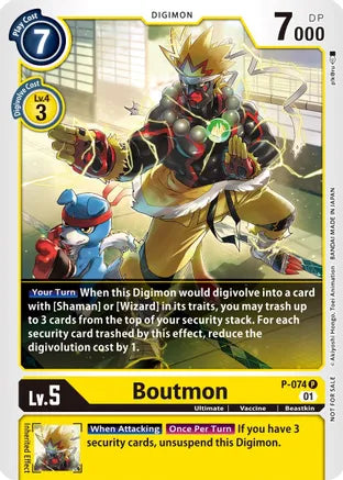 P-074 P, Boutmon (Non Foil) (Box Topper)