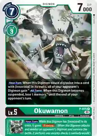 P-075 P, Okuwamon (Foil) (Box Topper)