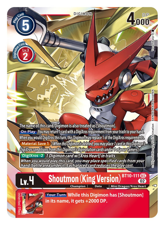 BT10-111 SEC, Shoutmon (King Version)