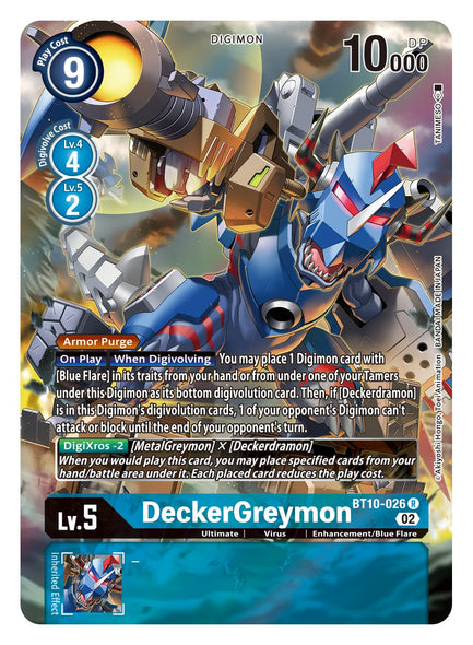 BT10-026 R, DeckerGreymon (Alternate Art)