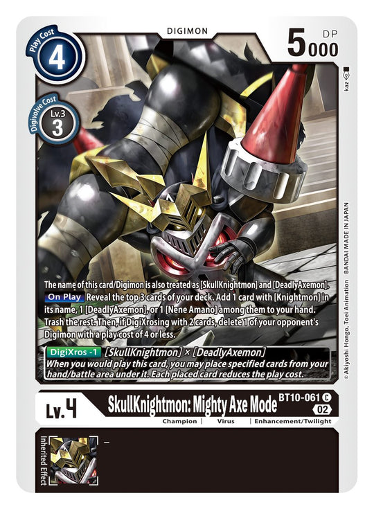 BT10-061 C, SkullKnightmon: Mighty Axe Mode
