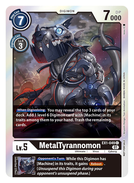 EX01-049 C, MetalTyrannomon (Premium Deck Set Version)