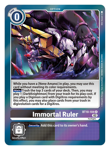BT10-104 R, Immortal Ruler