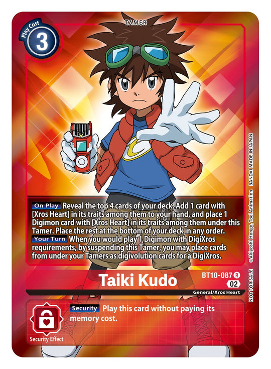 BT10-087 R, Taiki Kudo (Box Topper)