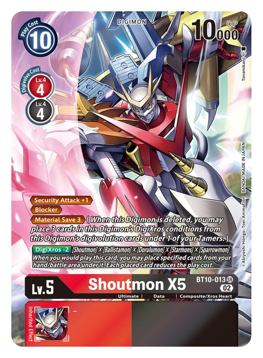 BT10-013 SR, Shoutmon X5 (Alternate Art)
