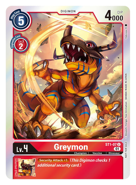 ST01-07 U Greymon (ST11 Box Topper)