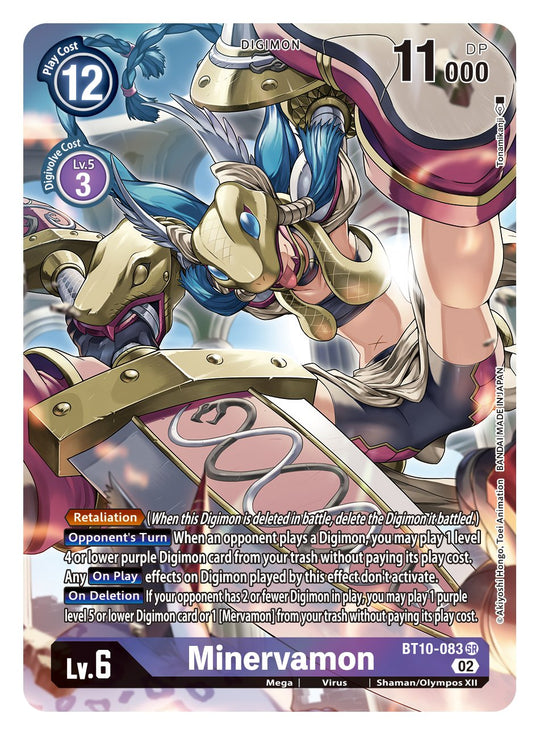 BT10-083 SR, Minervamon (Alternate Art)