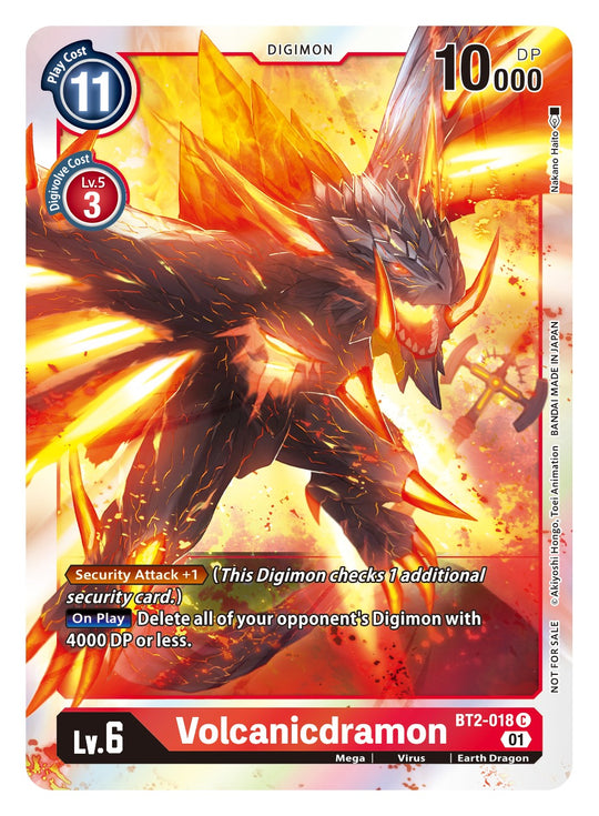 BT02-018 C Volcanicdramon (ST11 Box Topper)