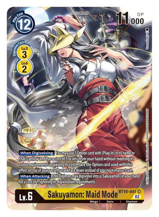 BT10-041 SR, Sakuyamon: Maid Mode (Alternate Art)