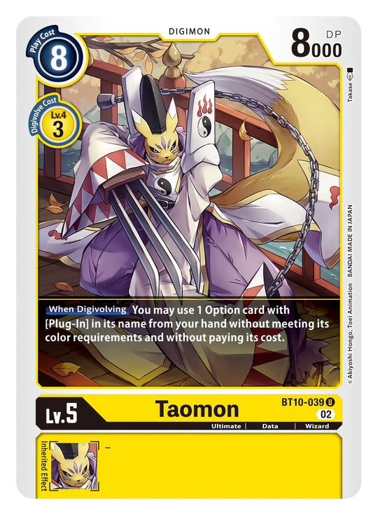 BT10-039 U, Taomon