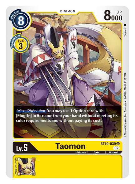 BT10-039 U, Taomon