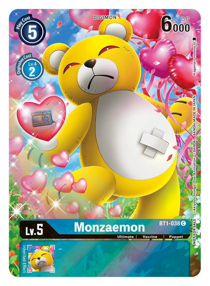 BT01-038 C Monzaemon (25th Special Memorial Pack Reprint)