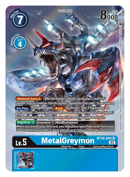 BT10-024 SR, MetalGreymon (Alternate Art)