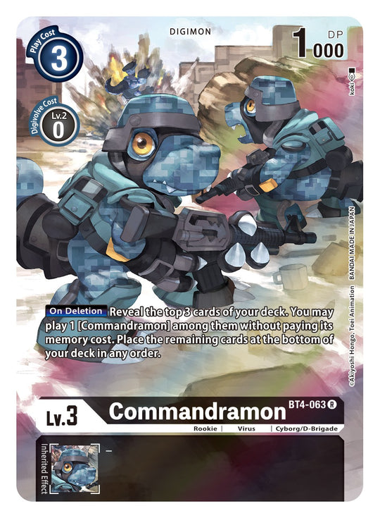 BT04-063 R Commandramon (BT11 Reprint)