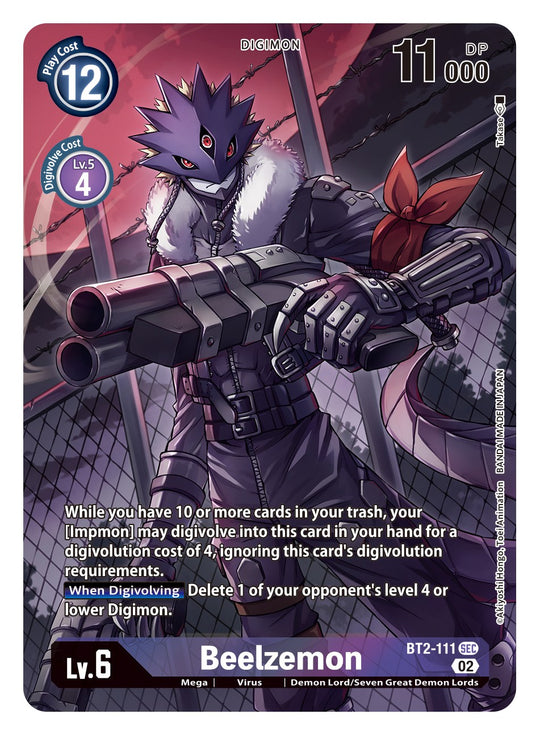 BT02-111, SEC, Beelzemon (ST14 Reprint)