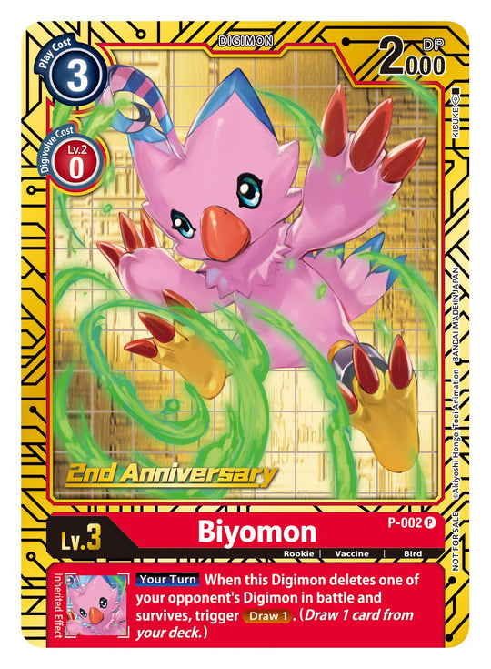 P-002 P, Biyomon (2nd Anniversary Reprint)