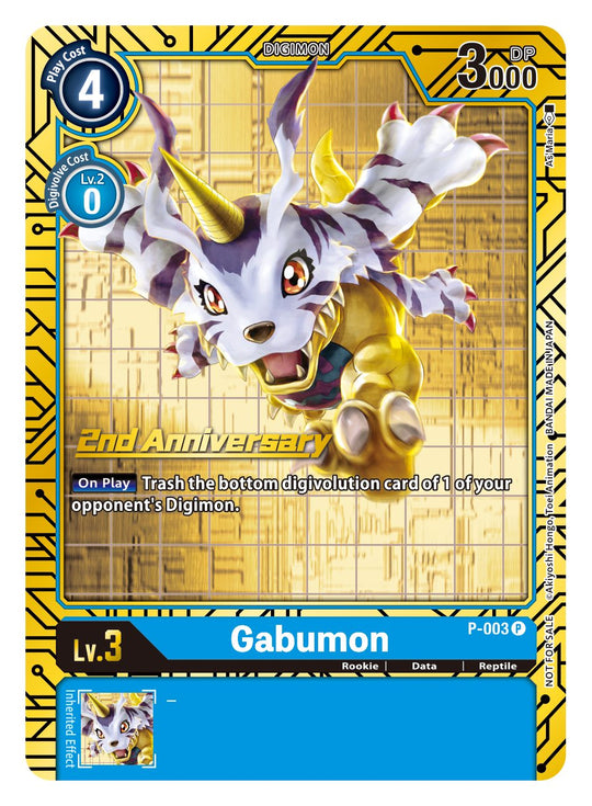 P-003 P, Gabumon (2nd Anniversary Reprint)