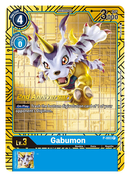 P-003 P, Gabumon (2nd Anniversary Reprint)