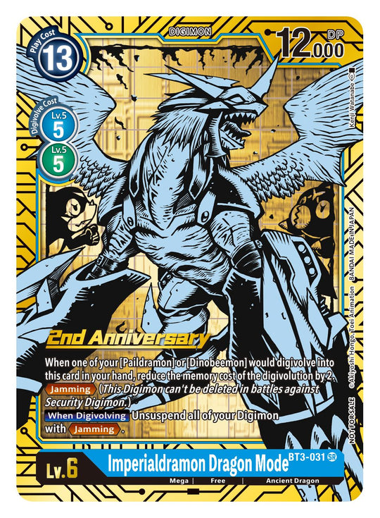 BT03-031 SR Imperialdramon Dragon Mode (2nd Anniversary Reprint)