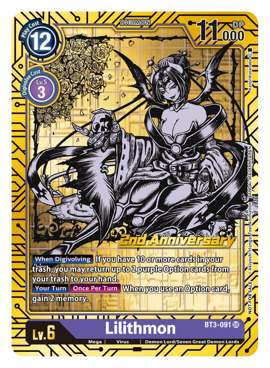 BT03-091 SR Lilithmon (2nd Anniversary Reprint)