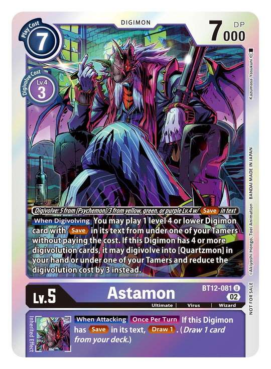 BT12-081, BOX, Astamon (Box Topper)