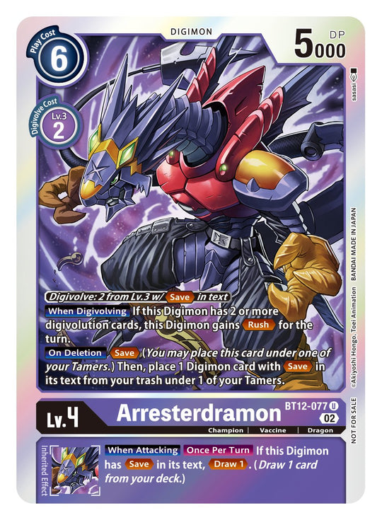 BT12-077, BOX, Arresterdramon (Box Topper)