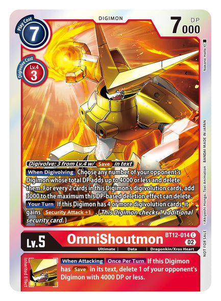 BT12-014, BOX, OmniShoutmon (Box Topper)