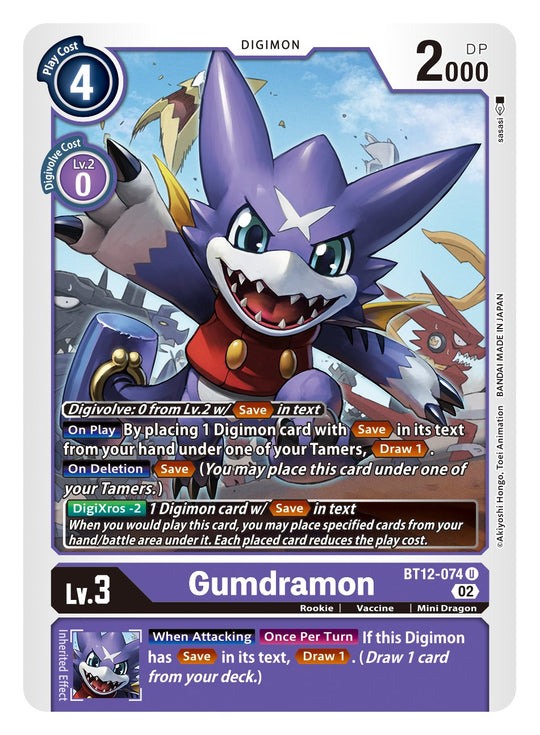 BT12-074, UC, Gumdramon