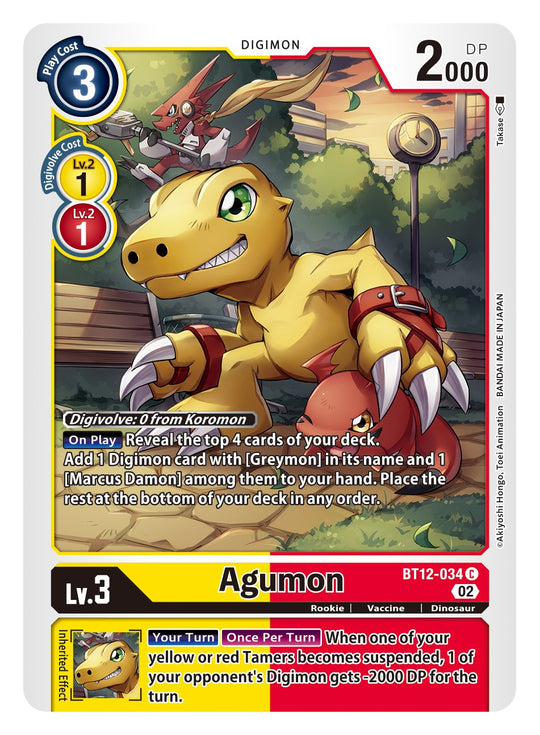 BT12-034, C, Agumon - BT12-034