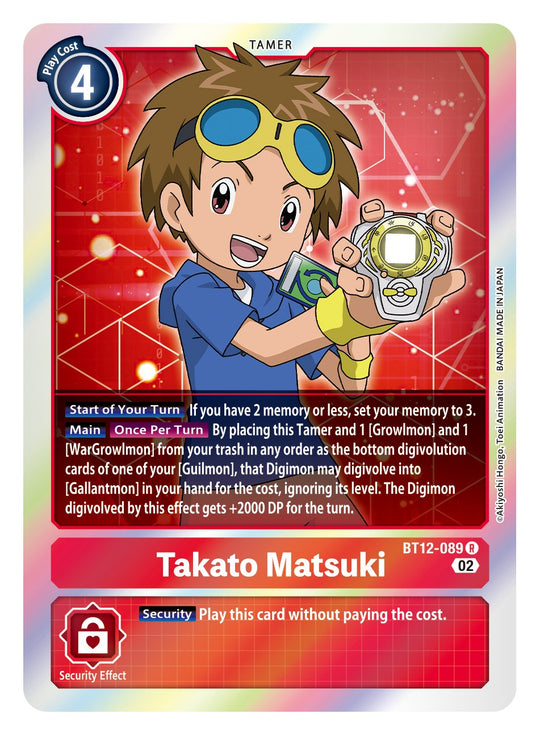 BT12-089, R, Takato Matsuki