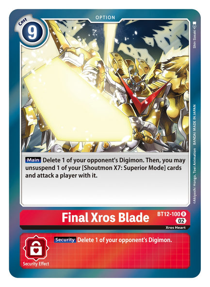 BT12-100, R, Final Xros Blade