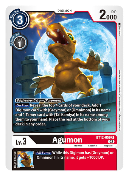 BT12-059, C, Agumon - BT12-059