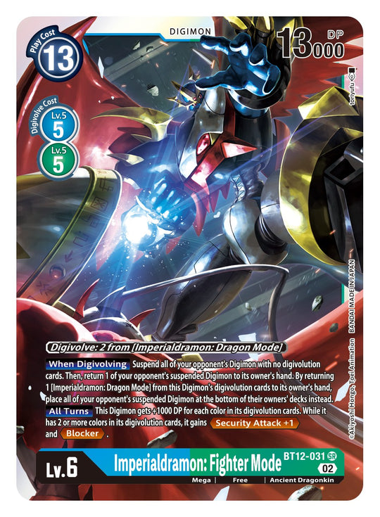 BT12-031, SR, Imperialdramon: Fighter Mode