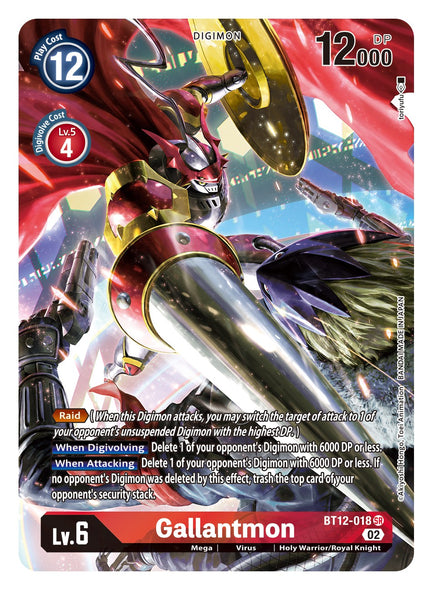 BT12-018, SR, Gallantmon (Alternate Art)