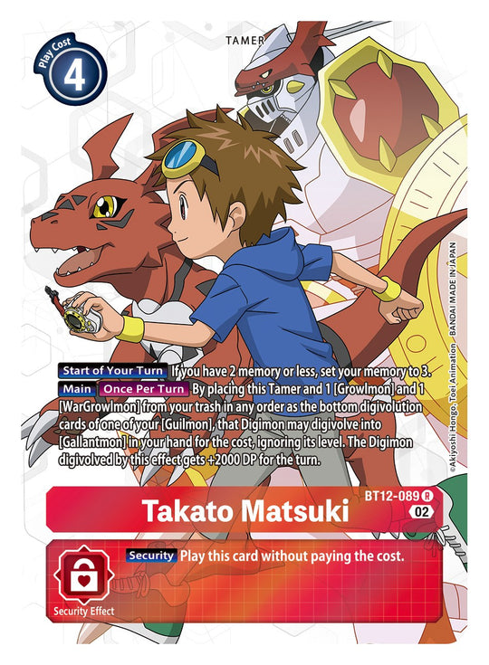 BT12-089, R, Takato Matsuki (Alternate Art)