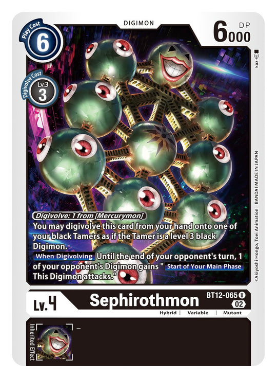 BT12-065, UC, Sephirothmon