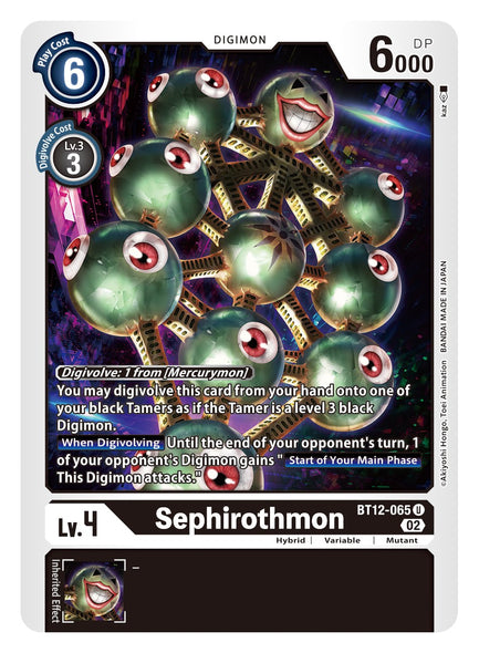BT12-065, UC, Sephirothmon
