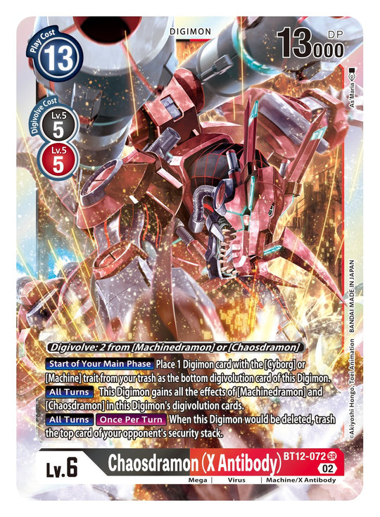 BT12-072, SR, Chaosdramon (X Antibody)