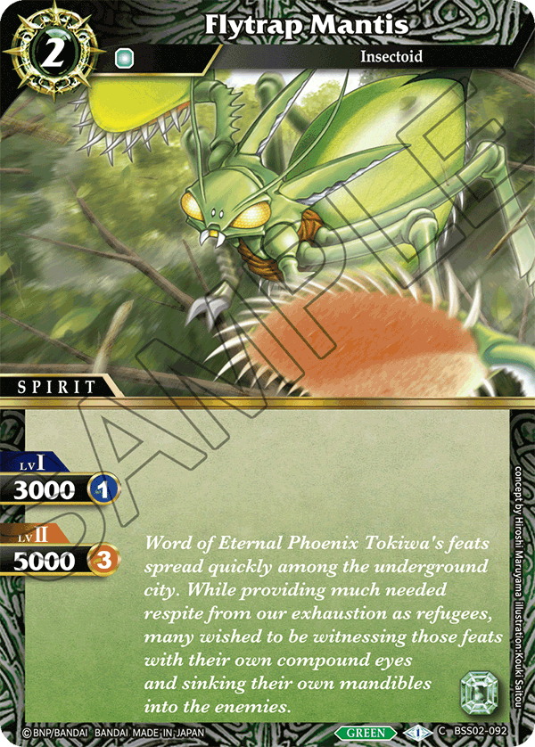 BSS02-092, C, Flytrap Mantis (Foil)