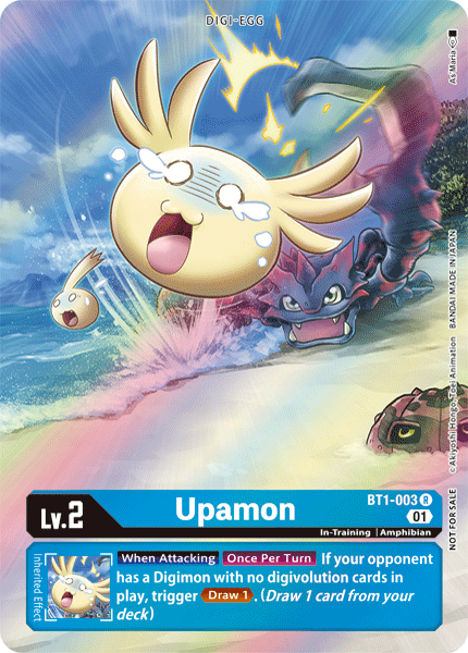 BT01-003 R Upamon (1-Year Anniversary Box Topper Reprint)