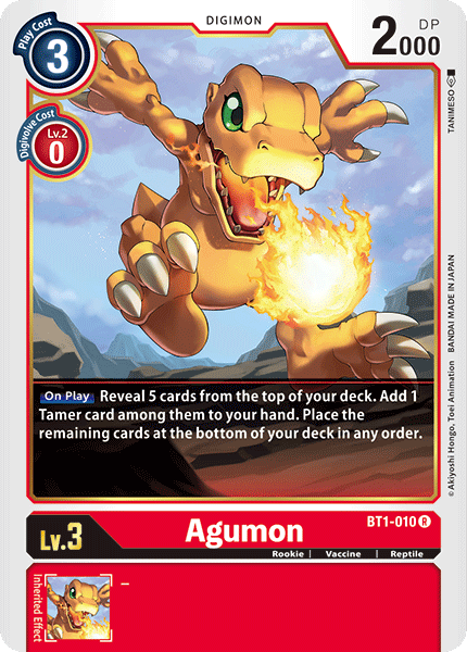 BT01-010 R Agumon - BT1-010