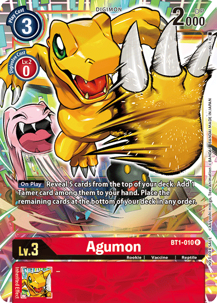 BT01-010 R Agumon (Box Topper)