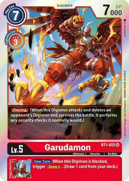 BT01-022 SR Garudamon - BT1-022