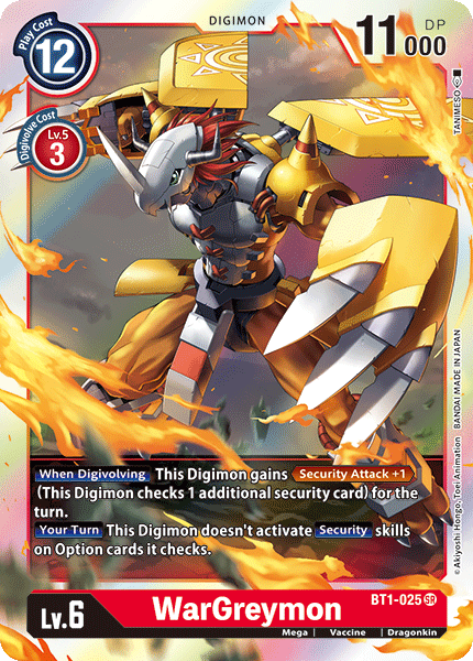 BT01-025 SR WarGreymon
