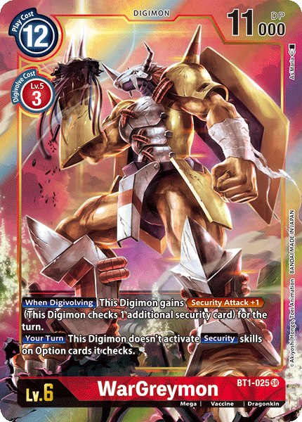 BT01-025 SR WarGreymon (Alternate Art)
