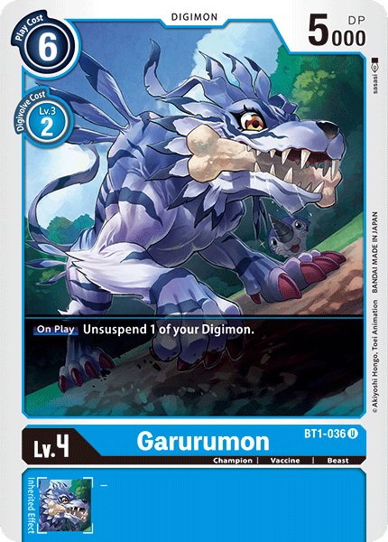 BT01-036 U Garurumon - BT1-036