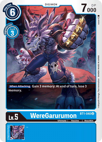 BT01-040 U WereGarurumon - BT1-040